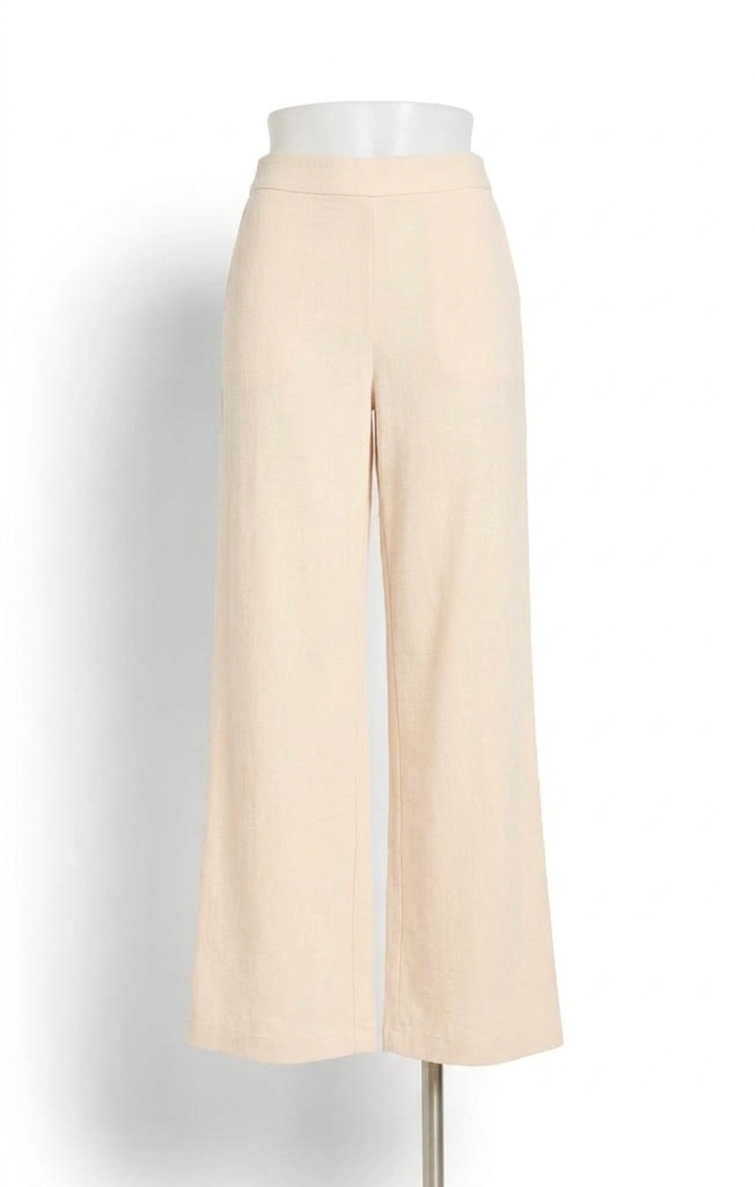 NEW Z SUPPLY women's andre wide leg pant in cream